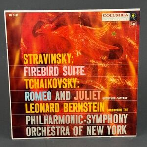 Columbia Masterworks ML 5182 Bernstein Stravinsky Firebird Tchaikovsky Vinyl LP